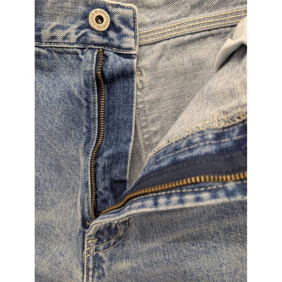 Vintage Abercrombie & Fitch Jeans Mens 38R Blue Denim Carpenter Workwear USA 90s - Picture 11 of 13